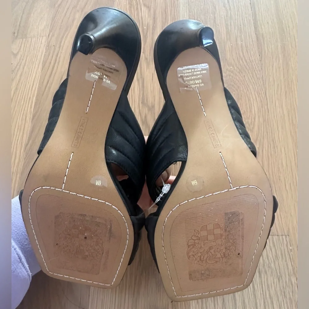 Vince Camuto Women's Sarendie Quilted Strap Sandal Slide size 6 - Picture 11 of 12